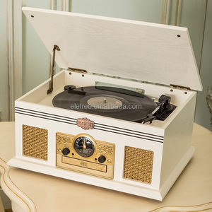Antique Vieux Phonographe Numérique <span class=keywords><strong>Cassette</strong></span> Lecteur CD Gramophone <span class=keywords><strong>Radio</strong></span> - Product Image 2