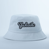 Casquettes de pêche personnalisées avec logo Yukaihe, nouvelle conception, solides, brodées, 100% coton, chapeau de pêcheur pare-soleil, vente en gros