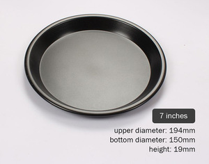6/8/9 pollici di grado alimentare in acciaio al carbonio pan <span class=keywords><strong>pizza</strong></span>, <span class=keywords><strong>antiaderente</strong></span> pan <span class=keywords><strong>pizza</strong></span> - Product Image 6