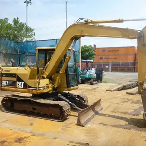 حفارة مستعملة من كاتربيلر CAT 307 حفار مجنزر مستعمل CAT 307 307C 307D بسعر منخفض متوفر في المخزون