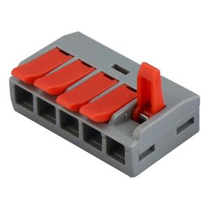 0.2-6mm2 24-10AWG電気端子クイックレバーワイヤープッシュコネクトメス端子台高速イージーワイヤー接続221-613 - Product Image 6