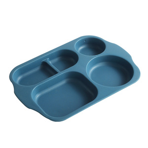Juego de Platos Compartimentados de Paja de Trigo Younis, 6 Piezas, Vajilla Creativa para Estudiantes, Tazón de Arroz, Palillos, Vaso para Agua - Product Image 5