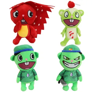 Kawaii Happy Tree Friends Plush Dolls Cartoon Anime Plush Toys Cute Flakey Flippy Soft Pillow Room Decor Doll Gift for Boy