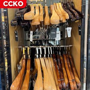 Crochet métallique antidérapant pour vêtements, pour robes, jupes, pantalons, jeans, cintres en bois <span class=keywords><strong>antivol</strong></span> pour magasin de vêtements - Product Image 2