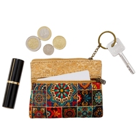 Vente en gros Porte-monnaie en Liège Logo personnalisé Poches à monnaie en Liège naturel pour femme et homme Mini sac portable