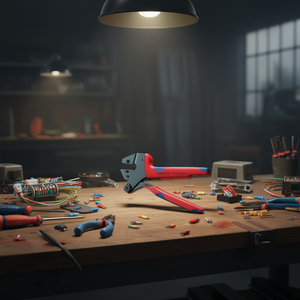 Herramienta de crimpado Knipex 97 43 200 para terminales de cable con matrices intercambiables - Product Image 3