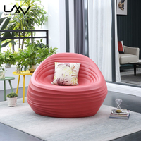 Salon moderne Chambre à coucher Chaise de loisirs colorée Mobilier de chaise en plastique pour hôtel villa