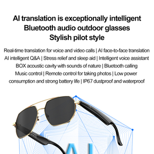 Gafas inteligentes W100C AI Assistant, auriculares portátiles con ChatGPT, traducción multilingüe en tiempo Real, gafas AI - Product Image 2