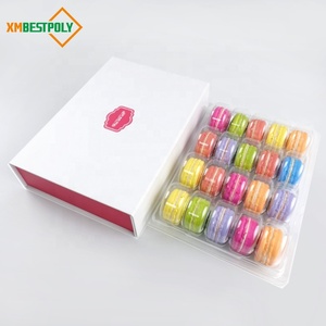20 Macaron Cookie Chocolate Tùy Chỉnh In Hộp Bao Bì Các Tông Với Khay Chèn Nhựa - Product Image 1