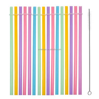 Smartops Personnaliser Paille pour Boisson, Spirale Intérieure Paille Réutilisable, Quencher Pailles pour Gobelets
