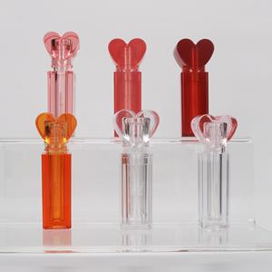 Tabung Lip Gloss Bentuk Hati Unik Wadah Lip Oil 3Ml Tabung Lip Gloss Kosong untuk Pewarna Bibir Botol Lipgloss Kustom Kemasan Makeup - Product Image 4