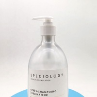 Prix d'usine, flacon pompe vide personnalisé de 500 ml en plastique PET mat pour shampooing, gel douche, lotion, pour soins personnels