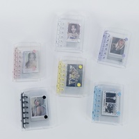 Carnet à spirale A7 en PVC, agenda 6 trous, bloc-notes, album de rangement pour étudiants, idéal pour collectionner les cartes de filles, petit cadeau