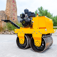 Changchai moteur marche derrière le compacteur 1tonne 2ton 3ton Double tambour unique Vibration tour sur les machines de construction de rouleaux de route