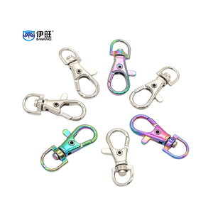 EWANG Wholesale Dog Buckle Key Ring Zinc Alloy Rotary Swivel Lobster Clasps Metal Snap Hooks for Bag Accessories - Product Image 1