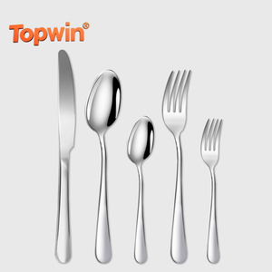 Cubertería Occidental, Cuchara, Tenedor, Cuchillo para Bodas, Juego de Cubiertos de Acero Inoxidable, Cuchara de Postre para Restaurante - Product Image 1