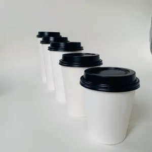 caffe mocha white paper cups