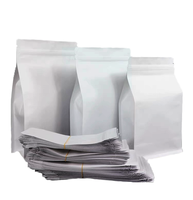 Staande zak met transparant venster, kraftpapier, matte afwerking, hersluitbare ritssluiting, afscheurpunt, voor koffie, noten, snacks, granola verpakking