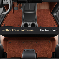 Pour 2024 Tesla modèle 3 Highland accessoires de voiture sur mesure tapis de sol intérieur ECO matériel cuir pour siège avant arrière