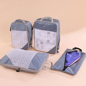 Ensemble de 4 sacs de rangement de bagages compressibles portables et durables, personnalisables, imperméables et pliables pour les voyages - Product Image 6