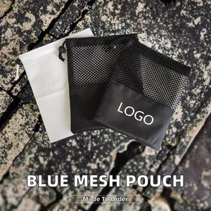 Pochette à cordon en nylon bleu miniature personnalisée, petite et pratique pour l'emballage de cadeaux ou la promotion, usage industriel - Product Image 2