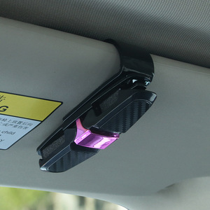 Clip para gafas de coche, soporte para tickets, organizador de almacenamiento de plástico para visera solar, para consola central, multifuncional, para gafas de sol - Product Image 2