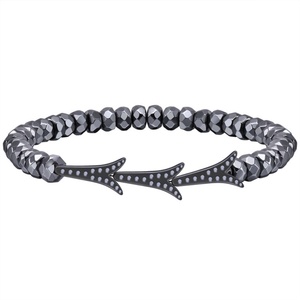 Pulsera de Alta Gama Personalizada, Delicada, Regalo para Hombre, Pulseras de Cadena con Cuentas Negras de Alta Calidad - Product Image 6