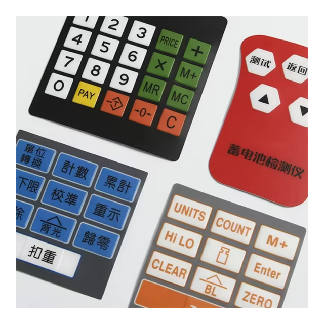 Smart Electronics Custom Waterproof Dustproof Silver Conductive Ink Metal PET Membrane Switch Keypad
