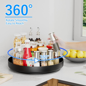 Organizador Giratorio Lazy Susan para Especias, Contenedores de Almacenamiento para Armarios de Despensa, Estante Giratorio para Cocina y Baño - Product Image 2