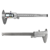 Pied à coulisse numérique en acier inoxydable électronique 6 pouces 150mm Messschieber Paquimetro Instrument de mesure outils pied à coulisse