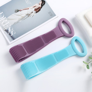 Silicone Bath Towel Double Sided Scrubbing Back Brush Thickened Durable For Spa At Home Showering - Product Image 2