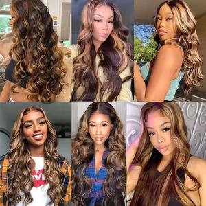 Magnifique Perruque Body Wave P427, Densité 250%, Cheveux Humains 100% Non Traités, Perruque Frontale en Dentelle Transparente 13*4 - Product Image 6