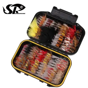 SUPERIORFISHING balıkçılık cazibesi Combo biyonik Fly kanca toptan taklit çok tarzı Fly kanca seti C077