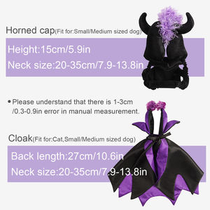 Divertidos disfraces de <span class=keywords><strong>perro</strong></span> de Halloween, capa de vampiro de gato para perros pequeños y medianos, accesorios ligeros de poliéster para cachorros - Product Image 2