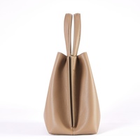 Sac à main seau en cuir véritable de haute qualité, grande capacité, imperméable, pour femme, avec bandoulière simple et chaîne décorative, tendance