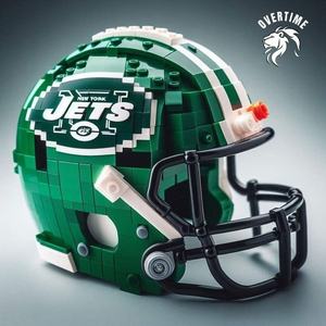 Casque de football américain personnalisé de style professionnel, en blocs de construction en plastique BRICK, pour un cadeau d'anniversaire pour adultes - Product Image 3