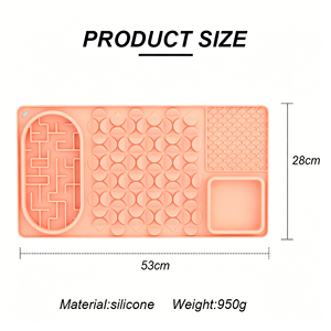 Gamelle anti-glouton personnalisée pour grand chien, tapis de léchage et de renifle en silicone avec ventouses, distributeur interactif de nourriture pour ralentir la consommation - Product Image 3
