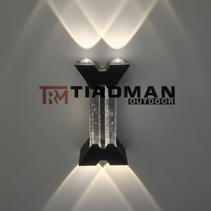 Lampada da parete a LED di lusso moderno per la decorazione per la casa 220V caldo bianco CCT per la camera da letto all'aperto Hotel Custom imballaggio in metallo di vetro - Product Image 1