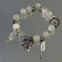 Bijoux élégants en perles, bracelet à breloques réglable, bracelet empilable personnalisé