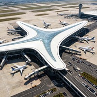 Edificios de Estructura de Acero de Forma Especial para Grandes Centros de Aviación y Aeropuertos, con Fachada Irregular Optimizada y Paredes de Acero Aisladas Ignífugas