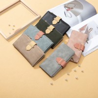 PRETTYZYS dompet kartu penghalang rfid wanita, grosir merek promosi kulit PU kualitas tinggi