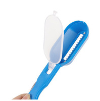 Écailleur à poisson en plastique rapide - Outil rapide pour les fruits de mer, brosse à peau, grattoir, détartrant et éplucheur