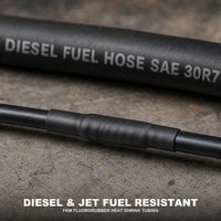Tube thermorétractable noir FKM ignifuge 2:1 pour protection de jonction de fils, résistant aux liquides à haute température, conforme RoHS