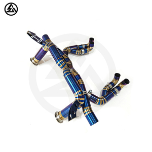 Escape de titanio CSZ de tubo recto Catback para Lamborghini LP610 5.2L sin silenciador de válvula, sin grietas ni deformaciones por calor - Product Image 6