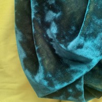Tissu uni KS en velours respirant tricoté chaîne 92% polyester 8% élasthanne, résistant à l'eau et anti-boulochage, pour robes, vêtements de nuit et ameublement