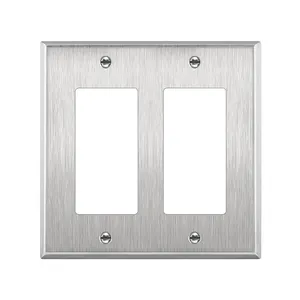 1 Gang Wall Decorative Switch Plates Wall Plates Stainless Steel Rocker Switch GFCI Outlet Cover