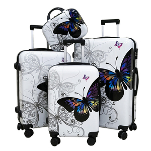 Ensemble de bagages personnalisés classiques imprimés sur mesure, 3 pièces, légers, modernes, sacs de voyage d'extérieur, housse, <span class=keywords><strong>valise</strong></span> à roulettes, <span class=keywords><strong>valise</strong></span> - Product Image 5