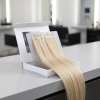 Boîte rigide pour extensions de cheveux sur mesure - Emballage de luxe sur mesure en papier magnétique avec fenêtre pour extensions de cheveux de qualité professionnelle