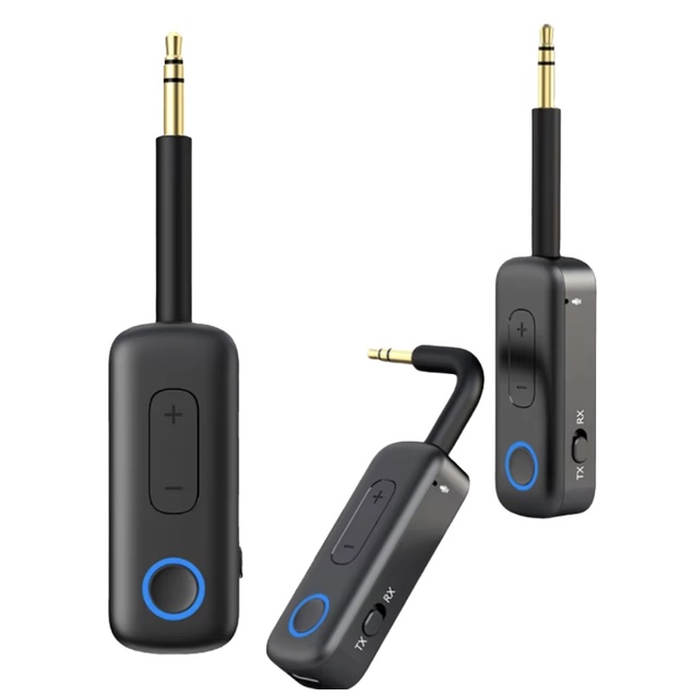 2 in 1 3.5mm  Aux Adapter  5.4 Car Audio Transmitter Receiver for Tv Pc Stereo Sound Wireless Bt5.4 Rx Tx