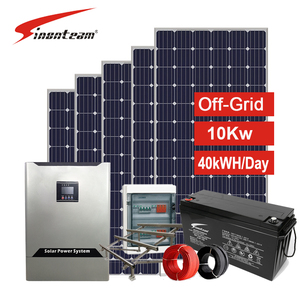 ระบบพลังงานแสงอาทิตย์แบบออฟกริด 10KW 30kw 50kw สำหรับเกาะพร้อมชุดเก็บพลังงาน ระบบพลังงานแสงอาทิตย์แบบออฟกริด 10KW -SN-10K-F - Product Image 1